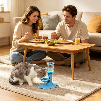 Gravity Pet Water Dispenser – Adjustable Cat & Dog Fountain