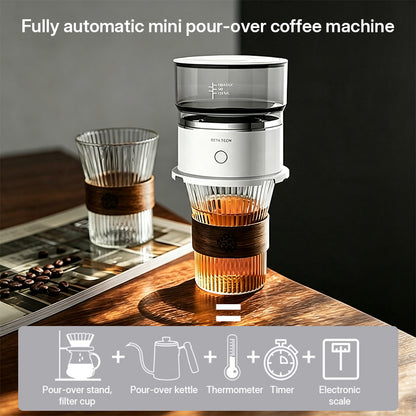 Mini Electric Coffee Grinder & Brewer