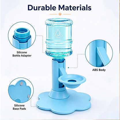 Gravity Pet Water Dispenser – Adjustable Cat & Dog Fountain