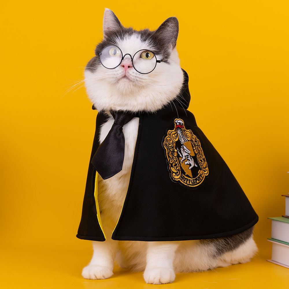 Magic Academy Pet Cloak – Wizard Costume for Cats & Dogs