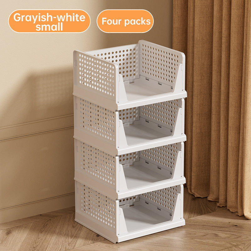 4- Pack Stackable Closed Organizer Bins