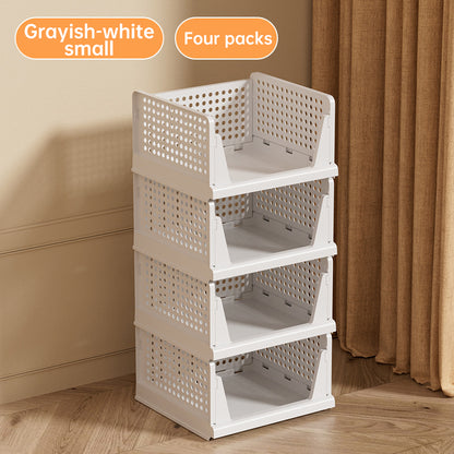4- Pack Stackable Closed Organizer Bins