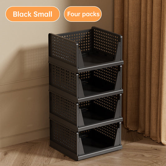 4- Pack Stackable Closed Organizer Bins