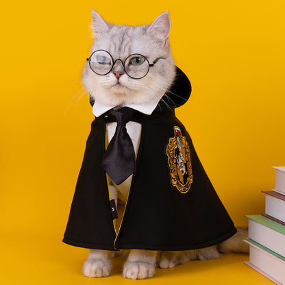 Magic Academy Pet Cloak – Wizard Costume for Cats & Dogs