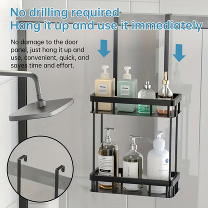 Hanging Bathroom Organizer – No-Drill Storage Rack