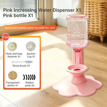 Gravity Pet Water Dispenser – Adjustable Cat & Dog Fountain