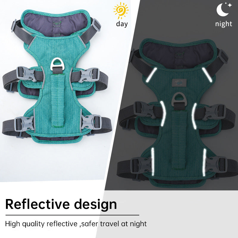 Reflective No-Escape Dog Harness with Control Handle