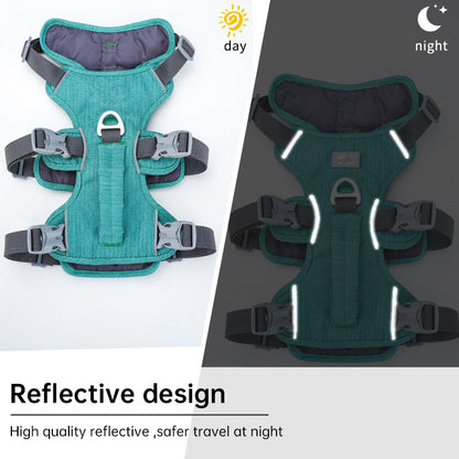 Reflective No-Escape Dog Harness with Control Handle
