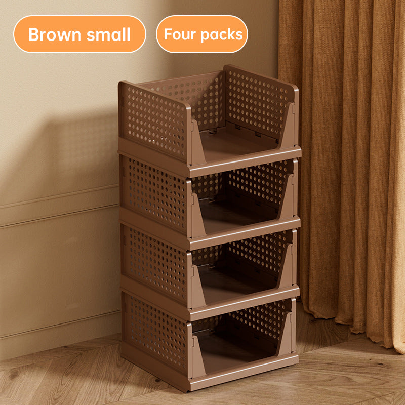 4- Pack Stackable Closed Organizer Bins