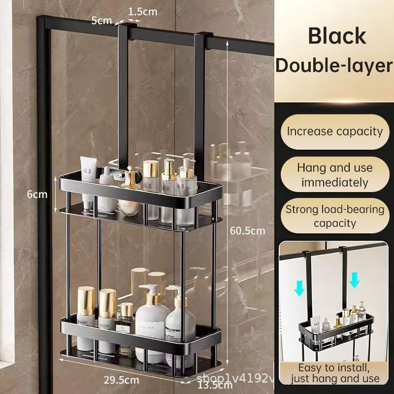Hanging Bathroom Organizer – No-Drill Storage Rack