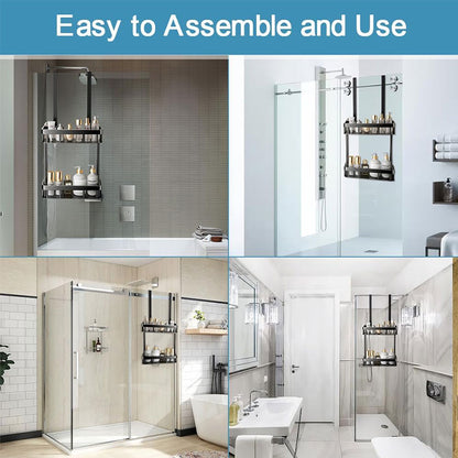 Hanging Bathroom Organizer – No-Drill Storage Rack