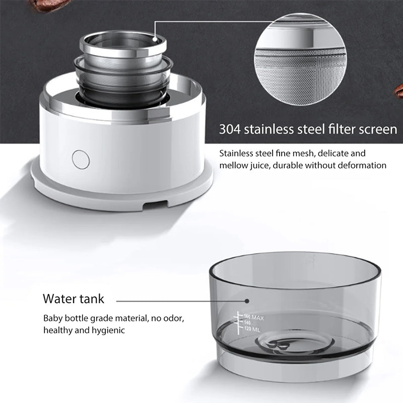 Mini Electric Coffee Grinder & Brewer